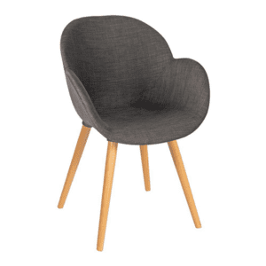 Shoreditch Upholstered Armchair - Wood Leg