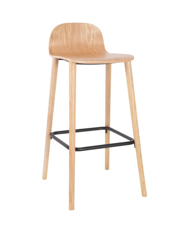 Copenhagen High Stool - Wood Legs - Image 2