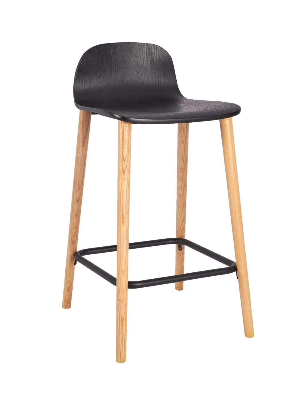 Copenhagen Mid Height Stool - Wood Leg - Image 2