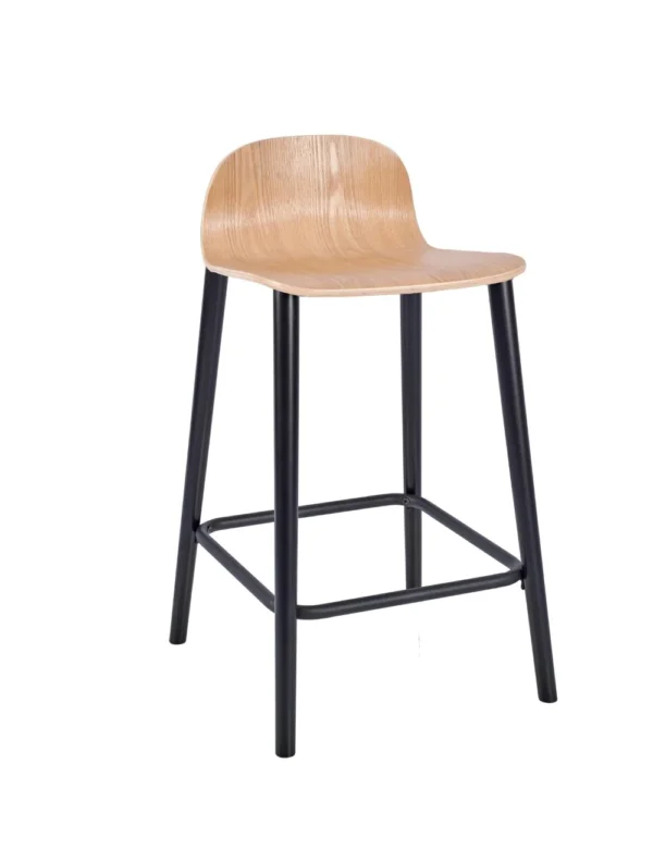 Copenhagen Mid Height Stool - Wood Leg