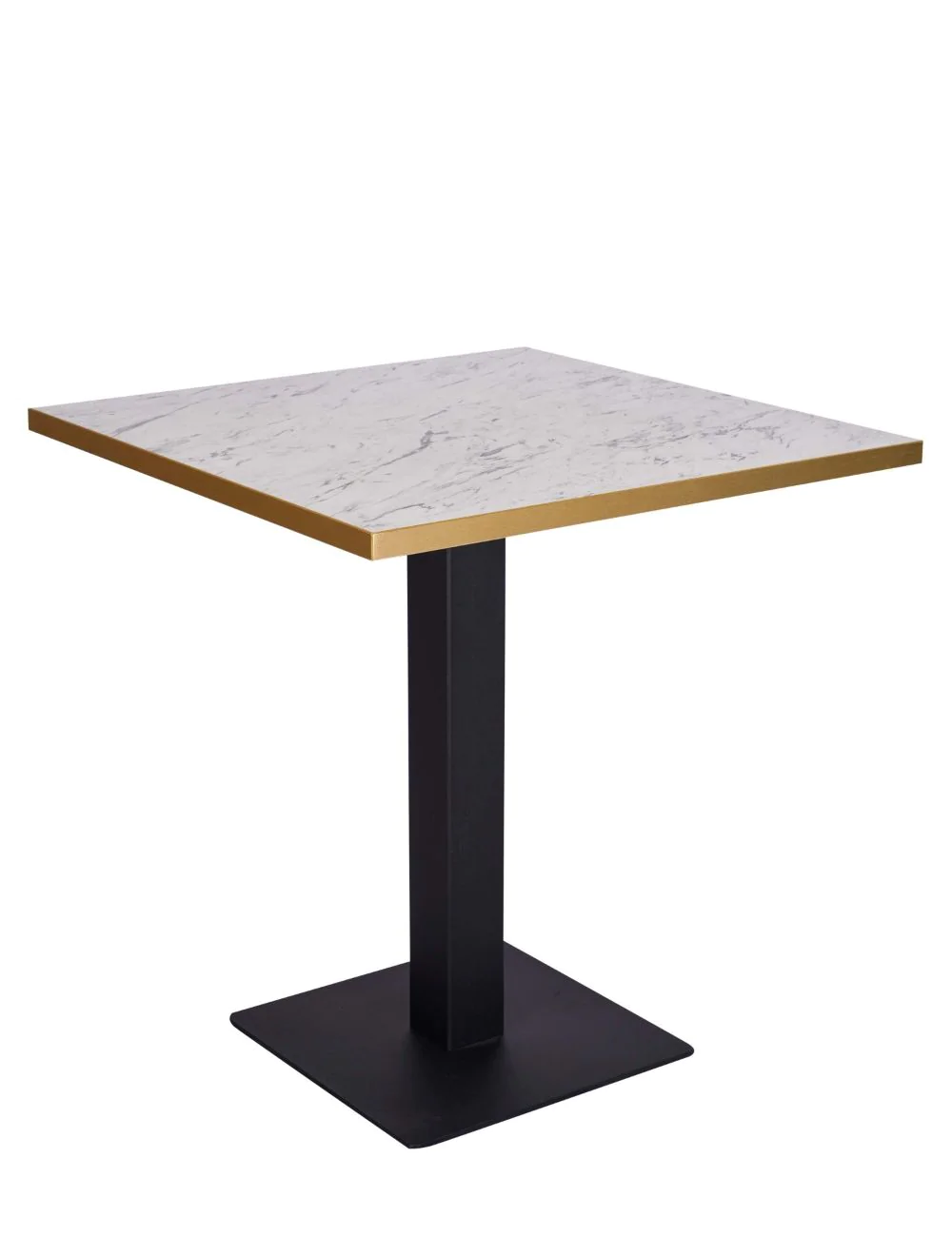 Laminate Top: Egger White Carrara Marble (F204 ST9) Gold Edge - Image 4